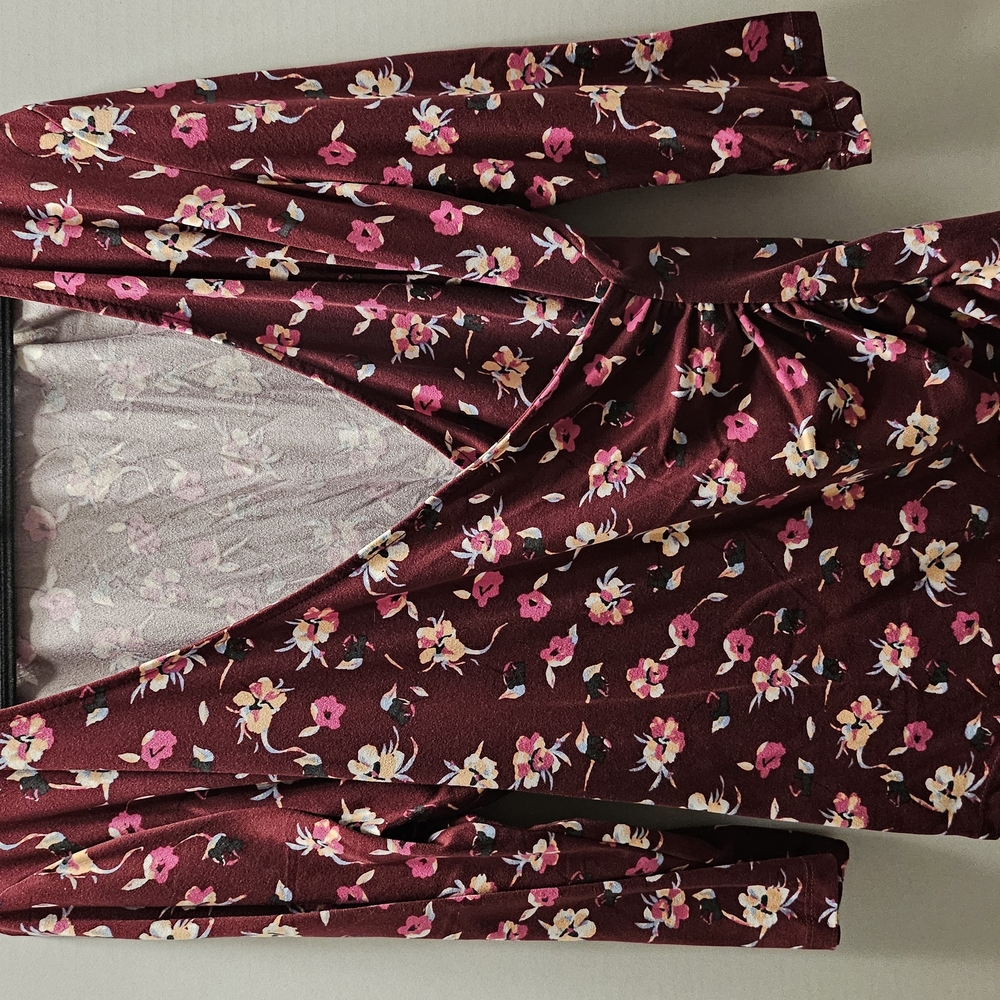 Floral Wrap Top